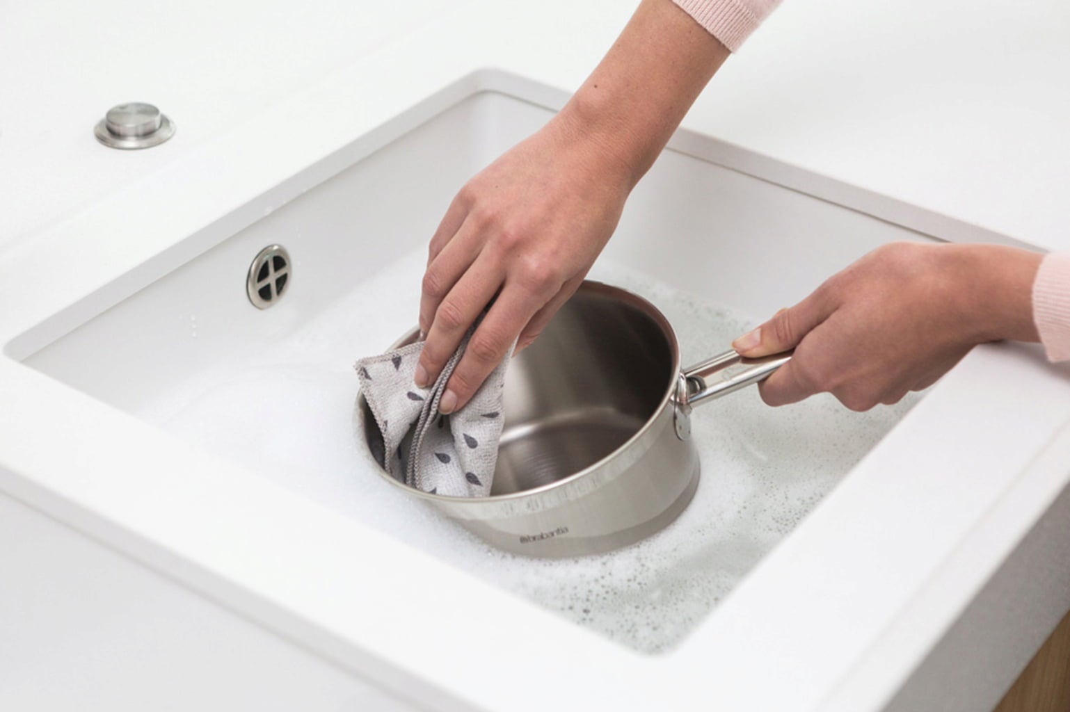 Brabantia Microfaser Geschirrhandtuch (2er Set) - Light Grey