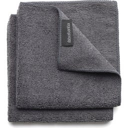 Brabantia Microfaser Geschirrhandtuch (2er Set) - Dark Grey