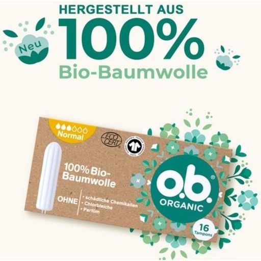 o.b. Organic Tampons Normal - 16 Stk