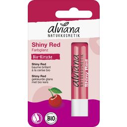 alviana Naturkosmetik Lippenpflegestift Shiny Red - 4,50 g
