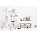 Treteimer Newicon 5 L mit Kunststoffeinsatz - Matt Steel Fingerprint Proof