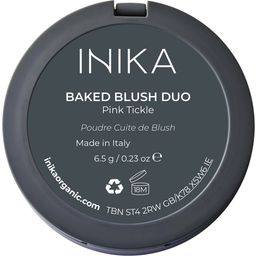 INIKA Organic Mineral Baked Blush Duo - Pink Tickle