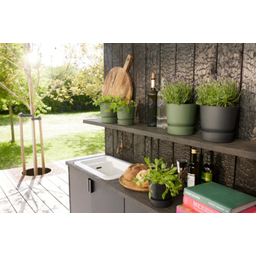 elho greenville Topf rund 14 cm - living schwarz