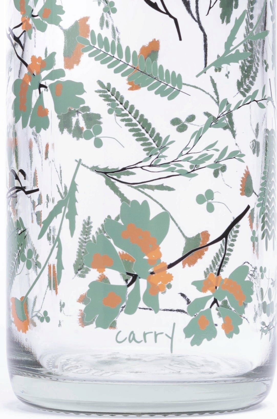 Carry Glasflasche - FLOWER RAIN, 0,7 l - 1 Stk
