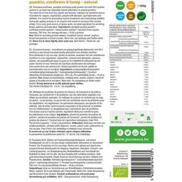 Veganer Proteinmix Kürbis-Sonnenblumen-Hanfprotein - neutral