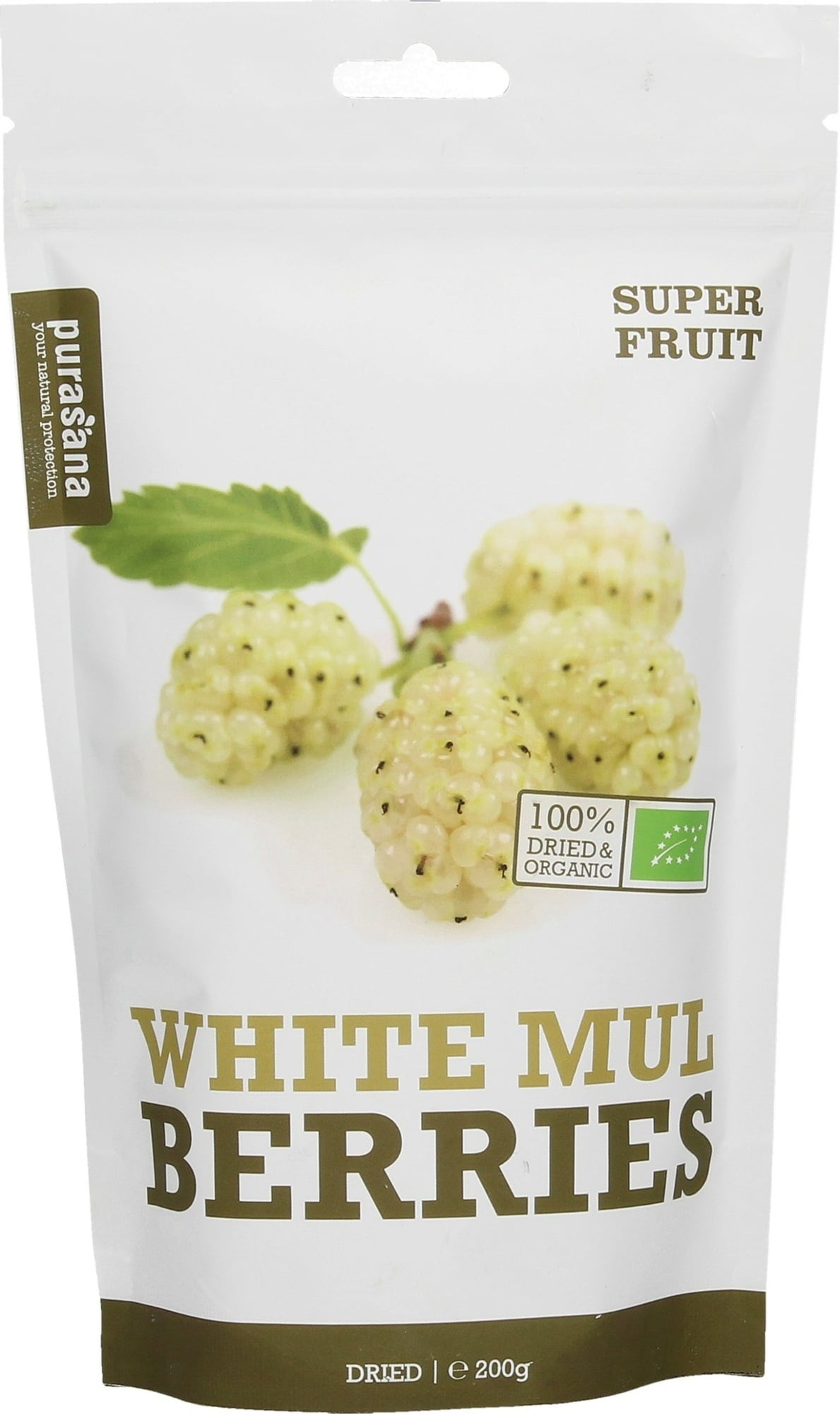 Purasana Weiße Maulbeeren BIO - 200 g