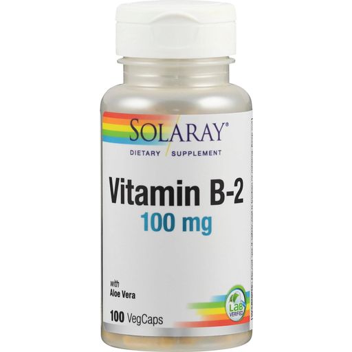 Solaray Vitamin B2 Kapseln - 100 veg. Kapseln