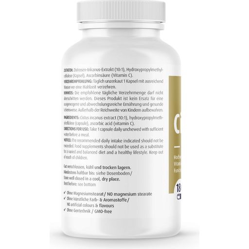 ZeinPharma® Cistus + C 500 mg - 180 Kapseln