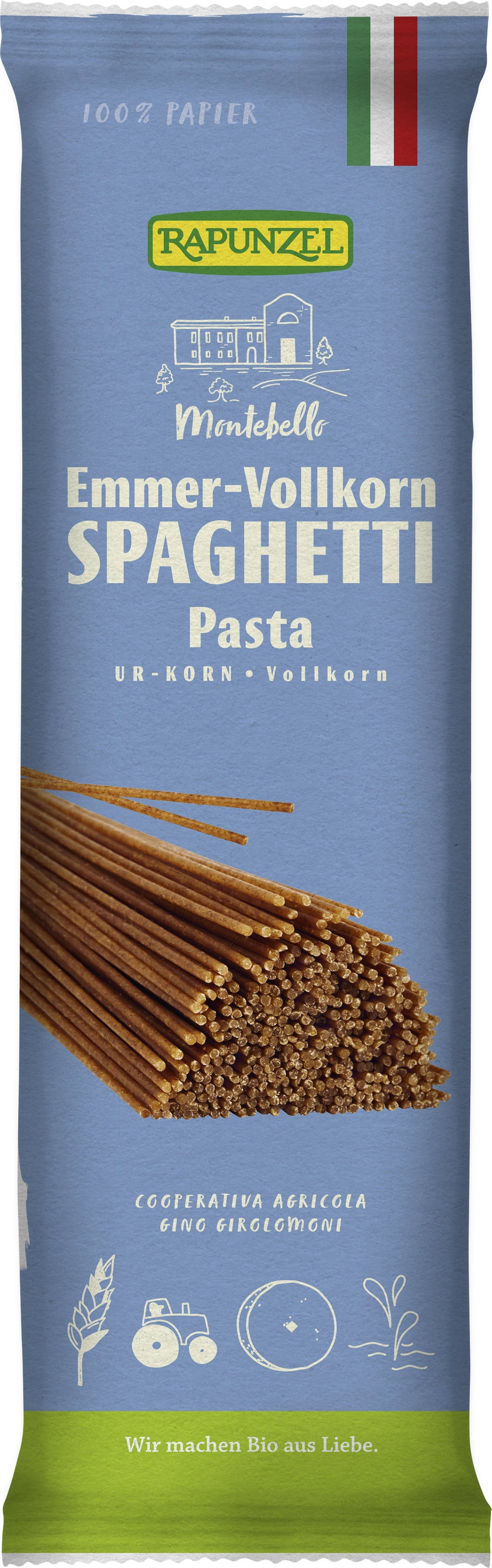 Bio Emmer-Spaghetti Vollkorn, 500 g