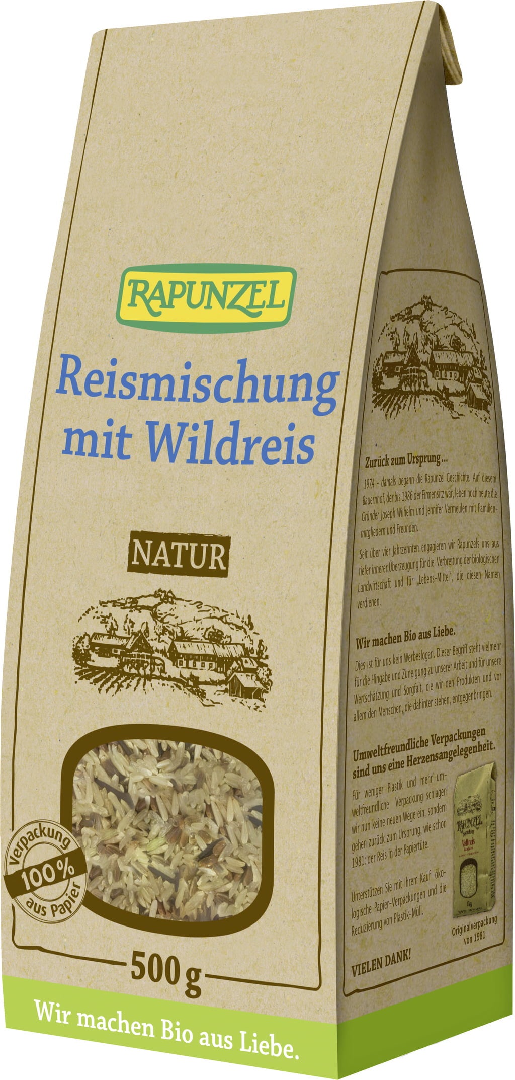 Bio Reismischung mit Wildreis / Vollkorn, 500 g
