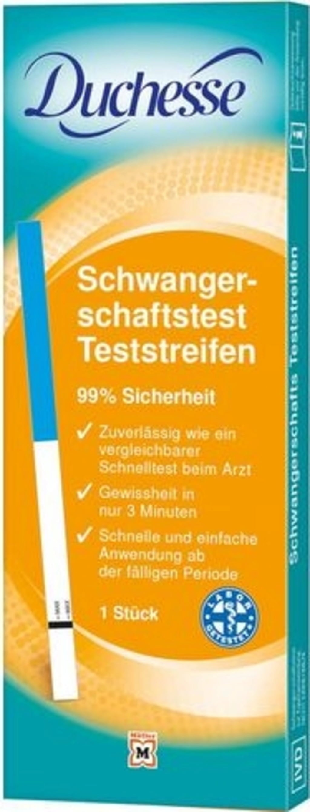 Duchesse Schwangerschaftstest Teststreifen - 1 Stk