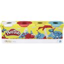 Play-Doh 4er Pack Grundfarben blau, gelb, rot, weiß - 1 Stk