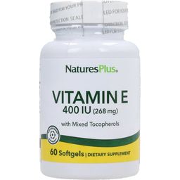 NaturesPlus® Vitamin E 400 IU-gemischte Tocopherole - 60 softgele