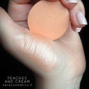 Single Eyeshadow Shades of color from yellow to orange to green - Peaches & Cream