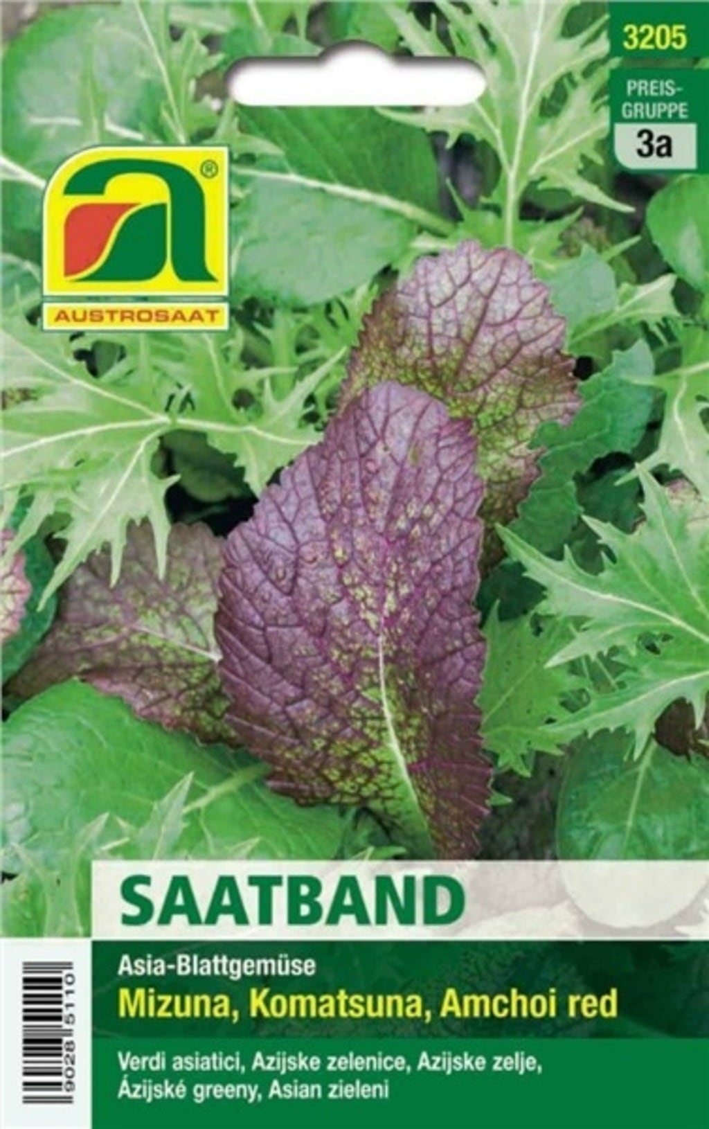Saatband Asia Blattgemüse