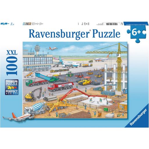 Puzzle - Baustelle am Flughafen, 100 Teile XXL - 1 Stk