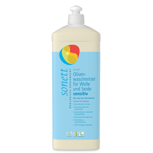 Oliven-Waschmittel für Wolle & Seide Sensitiv - 1 l