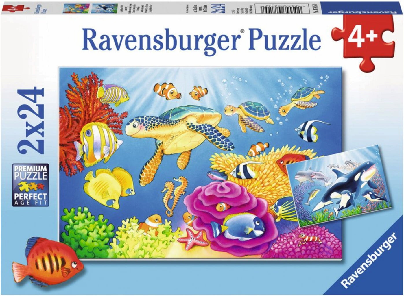 Puzzle - Kunterbunte Unterwasserwelt, 2x24 Teile