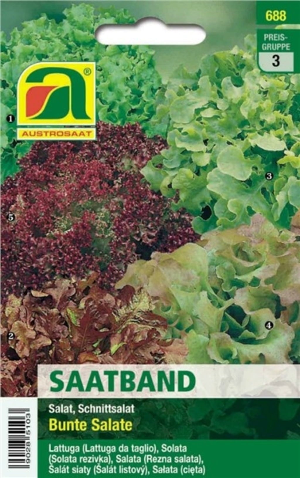 AUSTROSAAT Saatband Schnittsalate - 1 Pkg