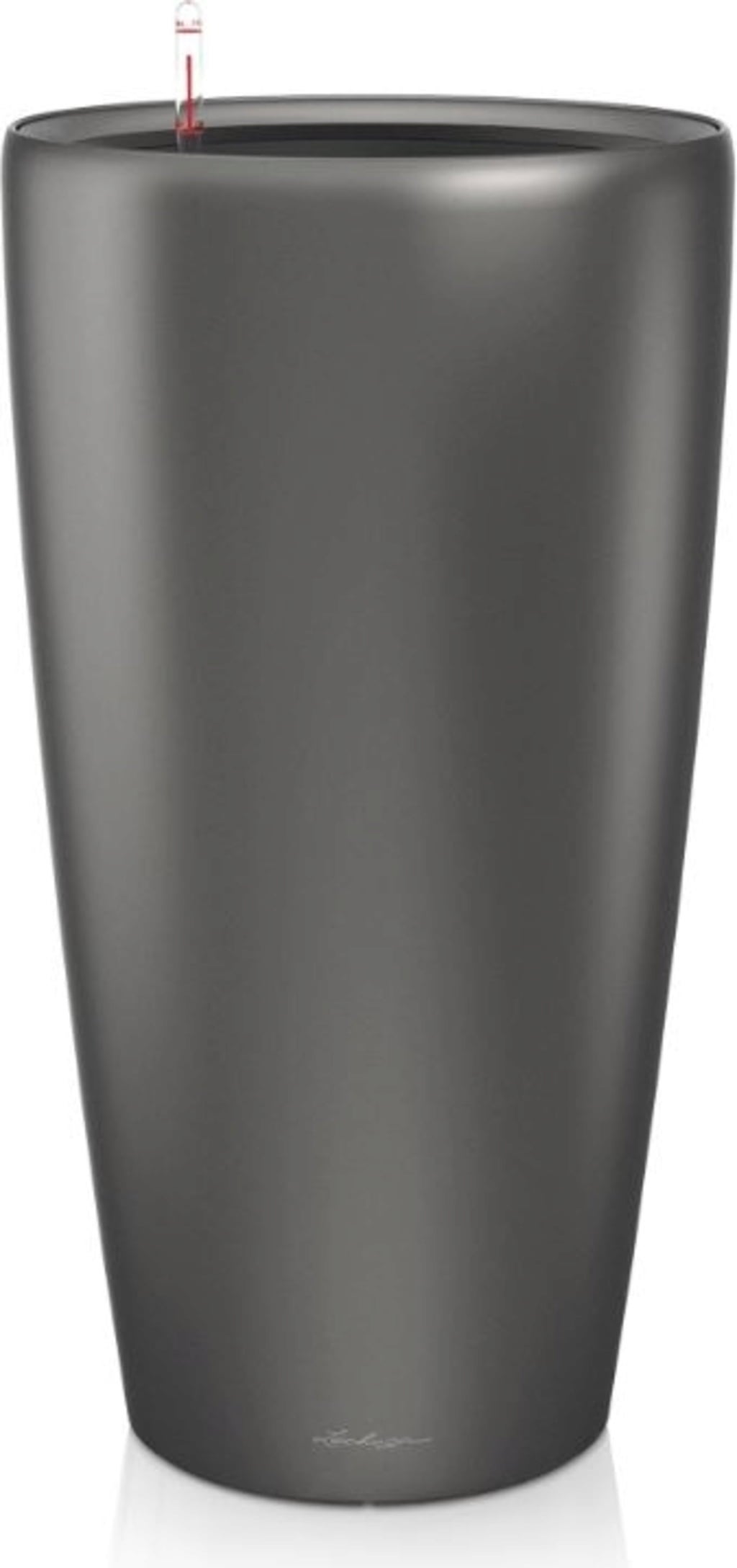 Lechuza Pflanzgefäß Rondo Premium 40 - Anthrazit metallic