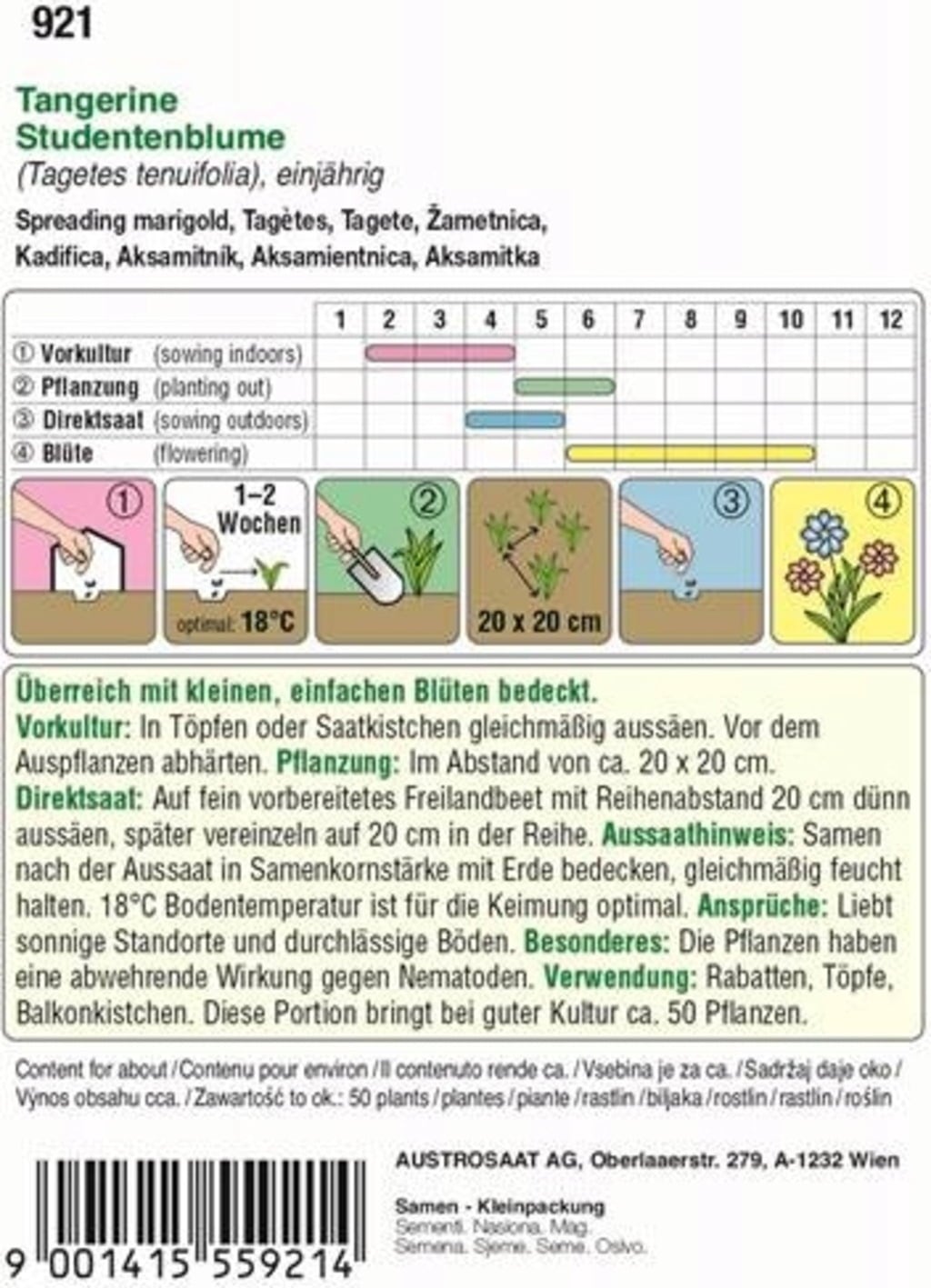 AUSTROSAAT Tagetes 