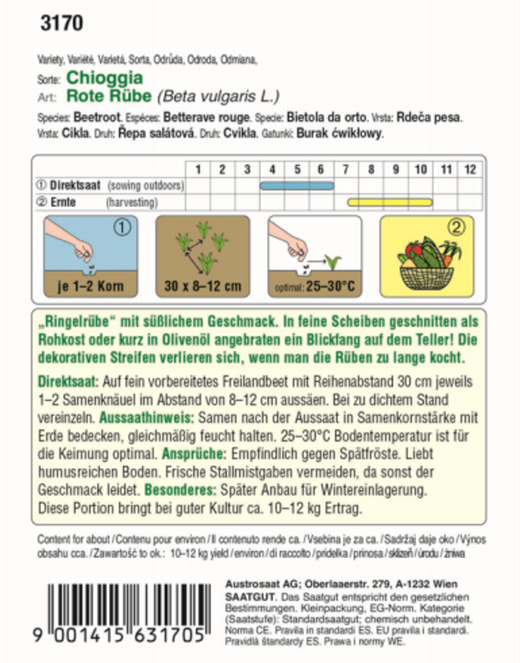 AUSTROSAAT Rote Rübe 