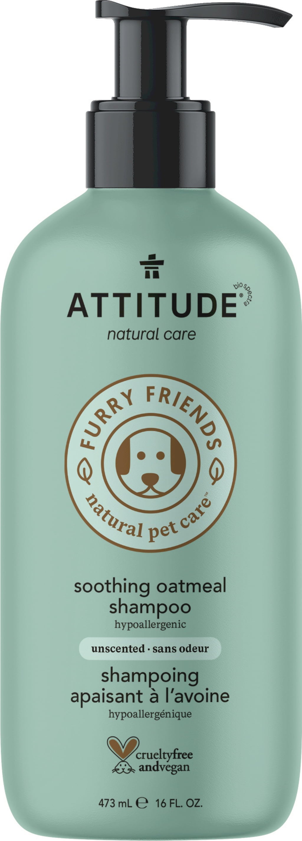 ATTITUDE Furry Friends Beruhigendes Shampoo Hafer
