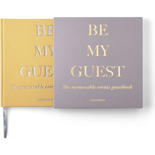 Printworks Gästebuch - Be My Guest - beige/gelb