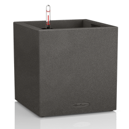 Lechuza Pflanzgefäß CANTO Stone low 30 - Graphitschwarz
