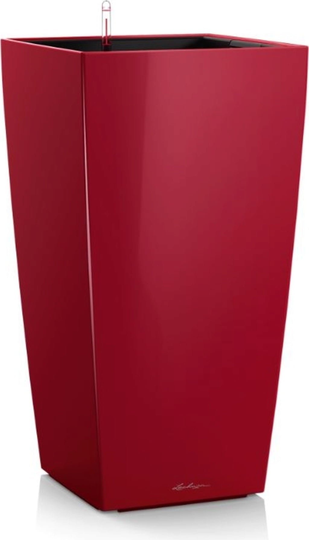 Lechuza Pflanzgefäß CUBICO Premium 50 - Scarlet Rot hochglanz