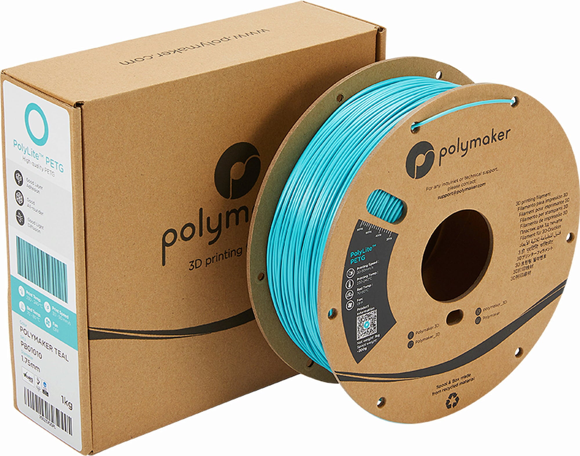 Polymaker PolyLite PETG Türkis