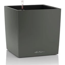 Lechuza Pflanzgefäß CUBE Premium 30 - Anthrazit Metallic