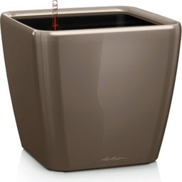 Lechuza Pflanzgefäß  QUADRO Premium LS 21 - Taupe hochglanz