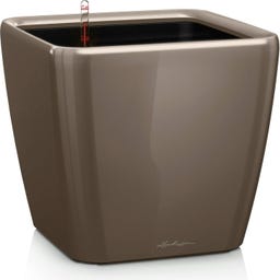 Lechuza Pflanzgefäß  QUADRO Premium LS 43 - Taupe hochglanz
