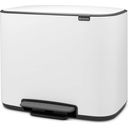 Brabantia Bo Treteimer 36 L mit Kunststoffeinsatz - White