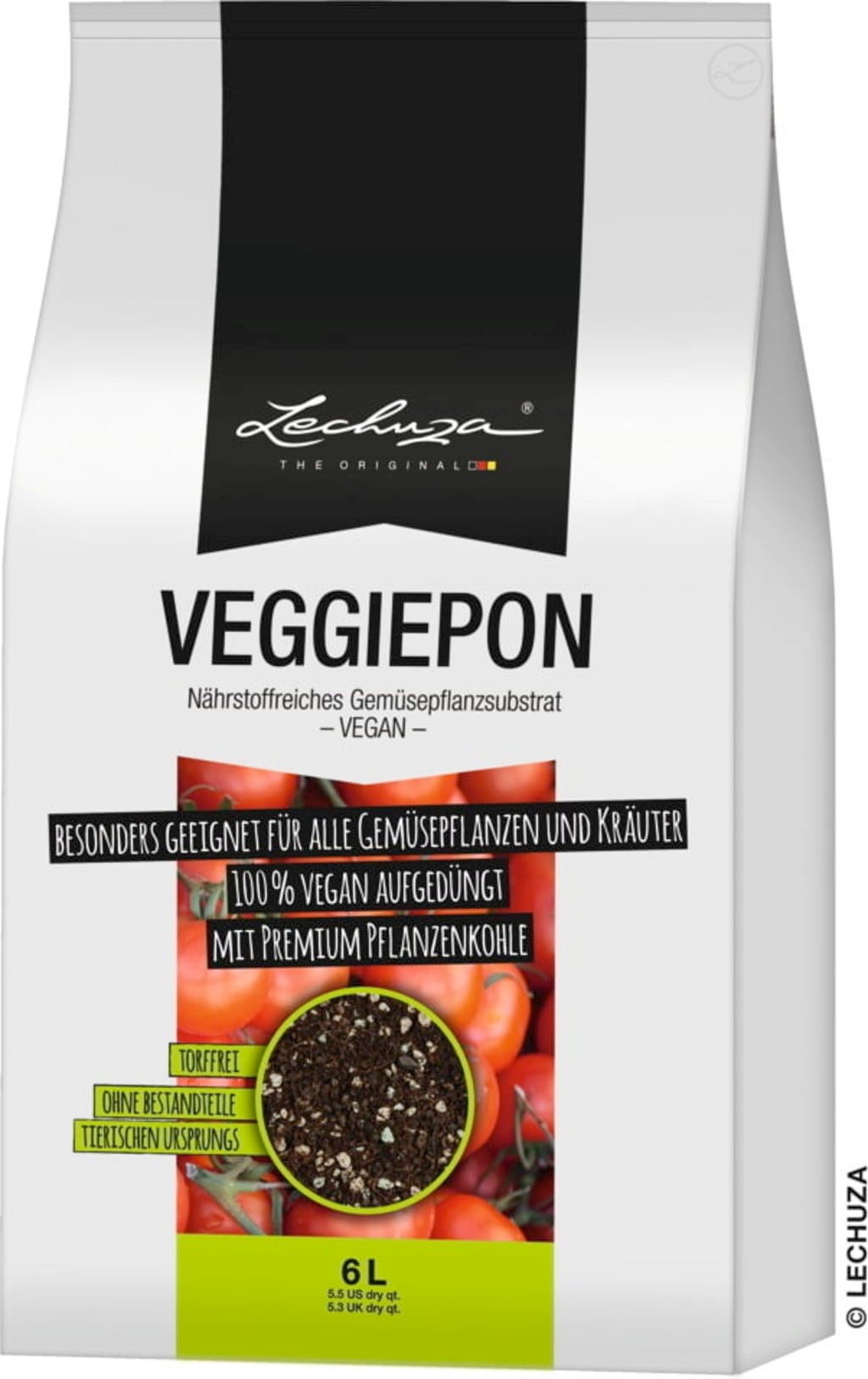 Lechuza Substrat VEGGIE-PON - 6 Liter