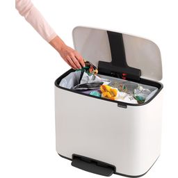 Brabantia Bo Treteimer 36 L mit Kunststoffeinsatz - White