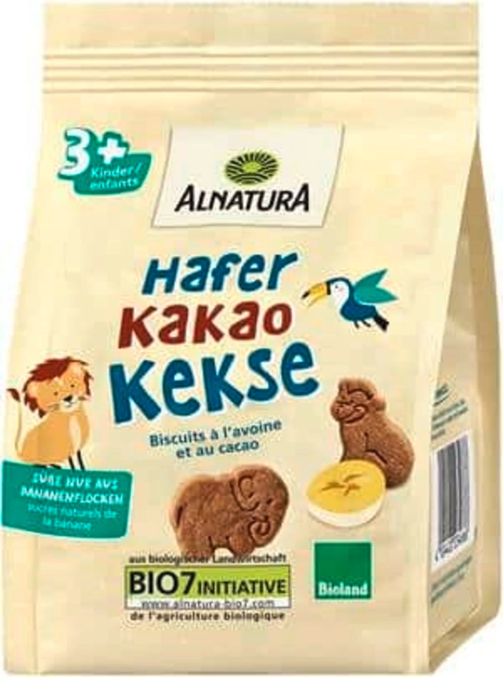 Alnatura Bio Hafer-Kakao-Kekse Bioland - 125 g