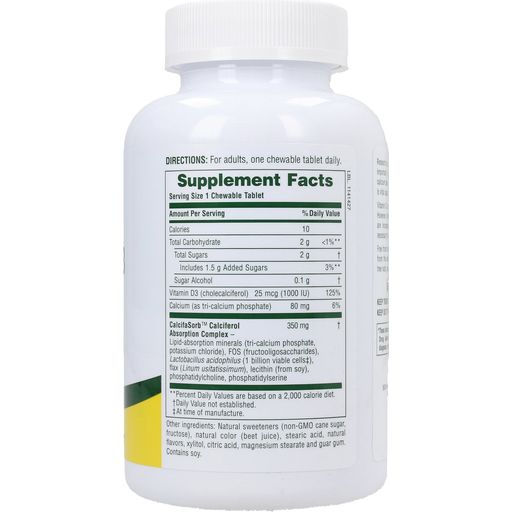 NaturesPlus® Vitamin D3 1000 IE Kautabletten - 90 Kautabletten