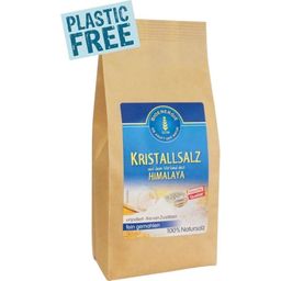 Kristallsalz-Granulat grob aus dem Himalaya Vorland  - 500g Bio-Papierbeutel