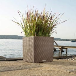Lechuza Pflanzgefäß CUBE Cottage 40 - sandbraun