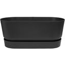 elho greenville Pflanzgefäß 80 cm rollen - schwarz