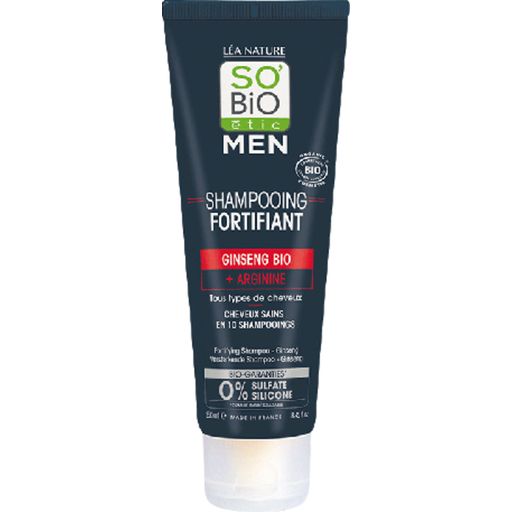 SO'Bio étic MEN Stärkendes Shampoo Ginseng - 250 ml