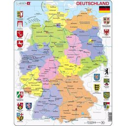 Rahmenpuzzle - Deutschland - Politische Landkarte, 48 Teile - 1 Stk