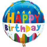 Folien-Ballon "Happy Birthday", Tortendruck