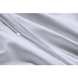 Mako Satin Bettwäsche Kissenhülle 40 x 80 cm - White