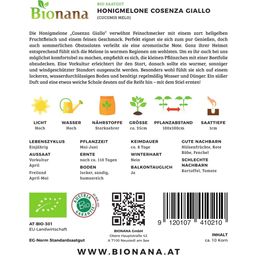 Bionana Bio Honigmelone „Cosenza Giallo“ - 1 Pkg