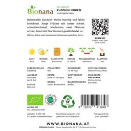 Bionana Bio Zucchini „Erken“ - 1 Pkg