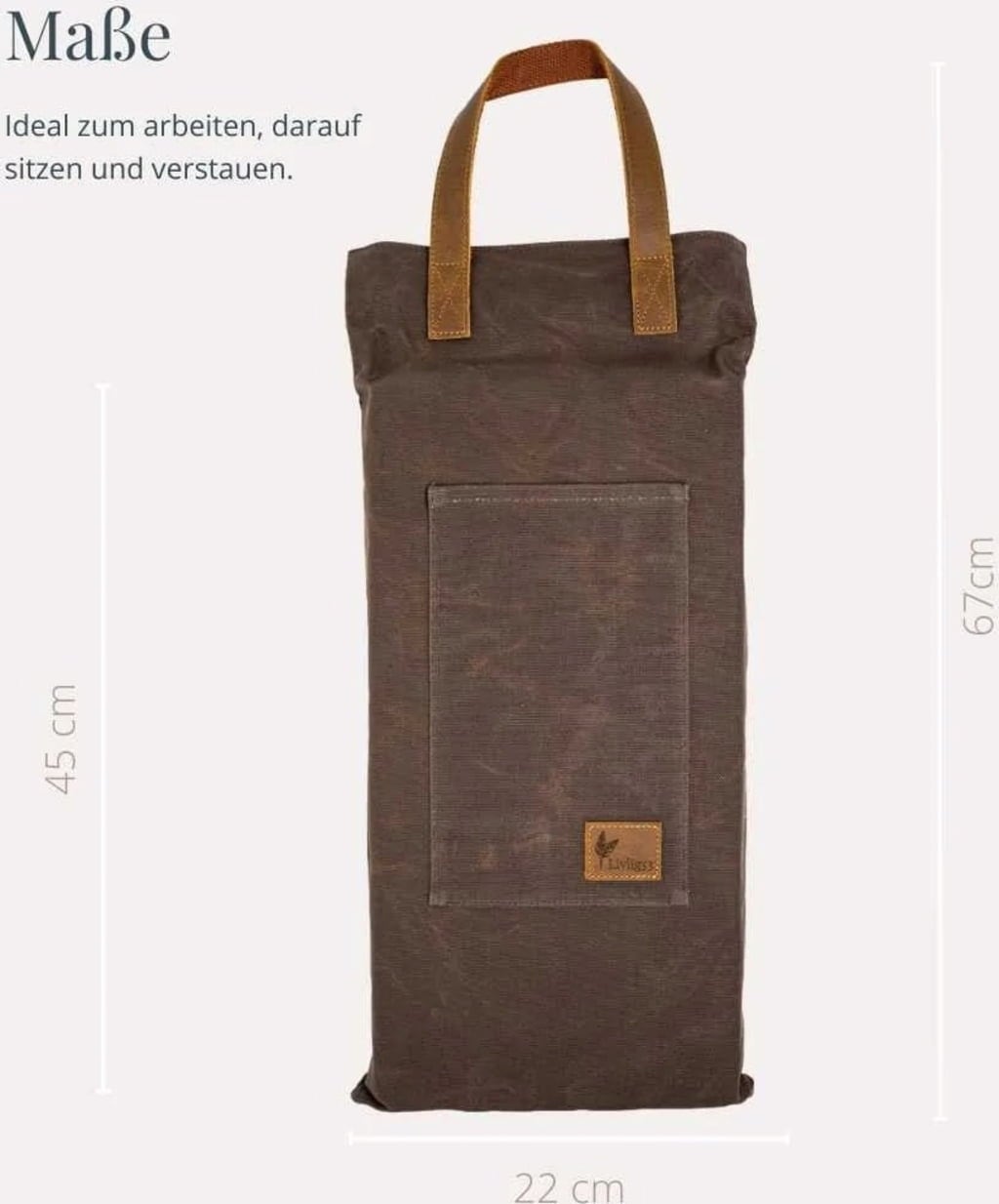 Livlig53 Kniekissen - Braun