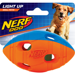 NERF LED Football S zweifarbig orange/blau